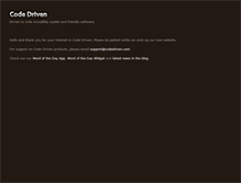 Tablet Screenshot of codedriven.com